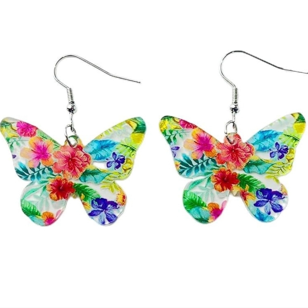 Colorful Butterfly Earrings